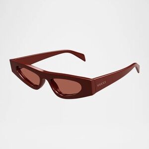 GUCCI Burgundy Cat-Eye Sunglasses